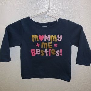 0-3m girls long sleeve tshirt